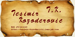 Tešimir Kozoderović vizit kartica